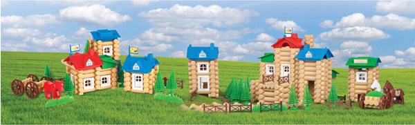 اسباب بازی ساختنی کلبه جنگلی 92 تکه تک توی