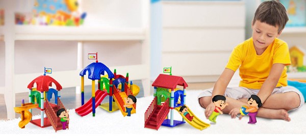 اسباب بازی ساختنی پارک شادی 58 تکه تک توی