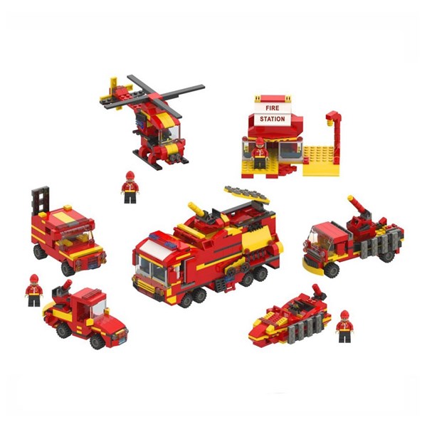 لگو سیتی هلیکوپتر آتش نشانی 138 قطعه مدل BT-3013_اسباب بازی