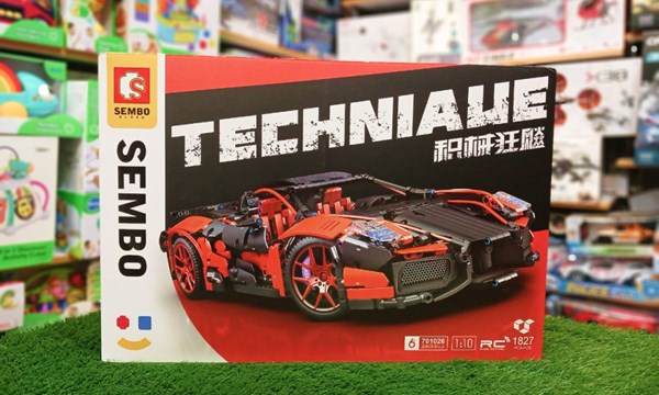 لگو تکنیک ماشین کنترلی شارژی 1827 قطعه با مقیاس 1:10 مدل 701026 SEMBO Technical_اسباب بازی