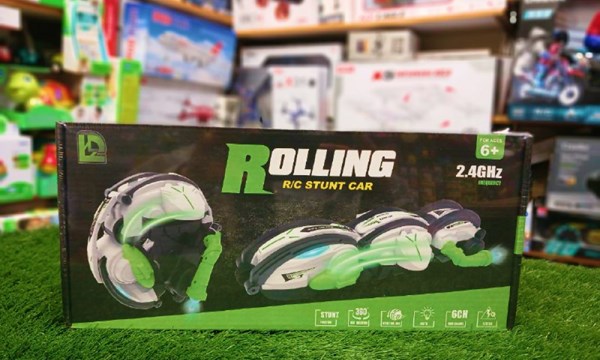 ماشین کنترلی شارژی ماری توپی مدل Rolling RC Stunt Snake Car_اسباب بازی
