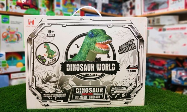 ربات اسباب بازی کنترلی دایناسور بادی به ارتفاع 130 سانتیمتر Inflatable Electric Remote Control Dinosaur_اسباب بازی