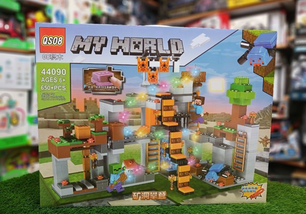 لگو ماینکرافت خانه درختی چراغدار 650 قطعه مدل Minecraft QS08 44090_اسباب بازی