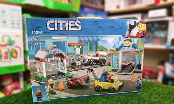 لگو سیتی ایستگاه خدمات خودرو 258 قطعه مدل CITIES 11391_اسباب بازی