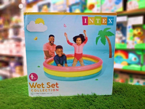 استخر بادی قطر 114 سانتیمتری کف بادی اینتکس طرح جدید_اسباب بازی