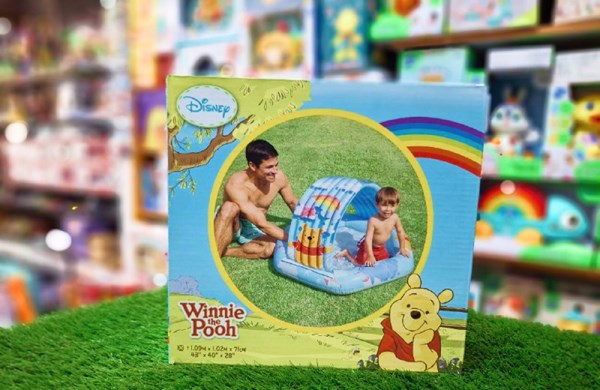 استخر بادی کودک اینتکس intex سایبان دار مدل خرس پو 58415_اسباب بازی