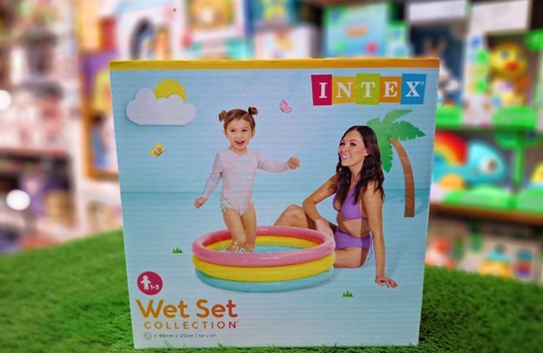 استخر بادی کودک اینتکس intex قطر 86 سانتیمتری کف بادی_اسباب بازی