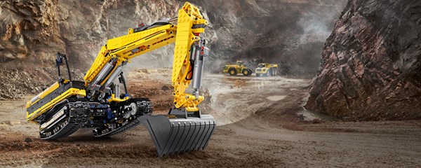 لگو تکنیک ماشین بیل مکانیکی کنترلی 1830 قطعه مدل MOULD KING 13112 Tracked Excavator Remote Controlled_اسباب بازی