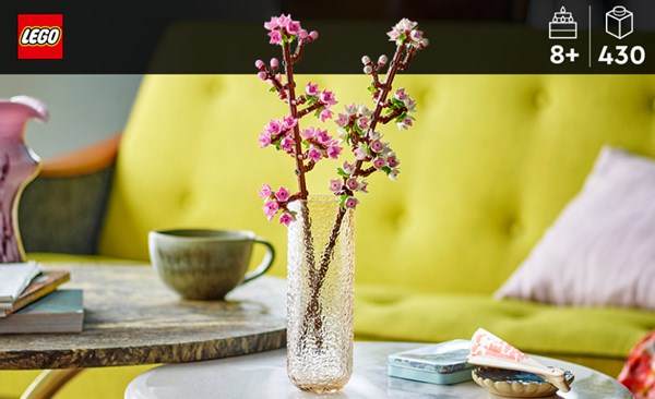 لگو شکوفه های گیلاس 430 قطعه مدل LEGO Cherry Blossoms 40725_اسباب بازی