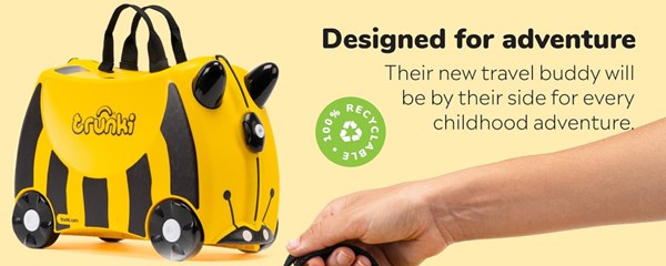 چمدان سواری کودک با ظرفیت 18 لیتر طرح زنبور مدل 0044 Trunki 18L_اسباب بازی