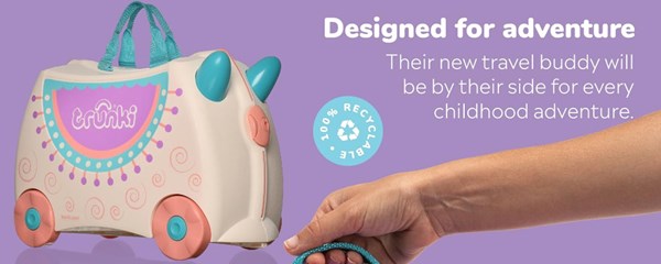 چمدان سواری کودک با ظرفیت 18 لیتر طرح شتر لاما مدل 00356 Trunki 18L_اسباب بازی