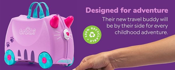 چمدان سواری کودک با ظرفیت 18 لیتر طرح گربه مدل 00322 Trunki 18L_اسباب بازی