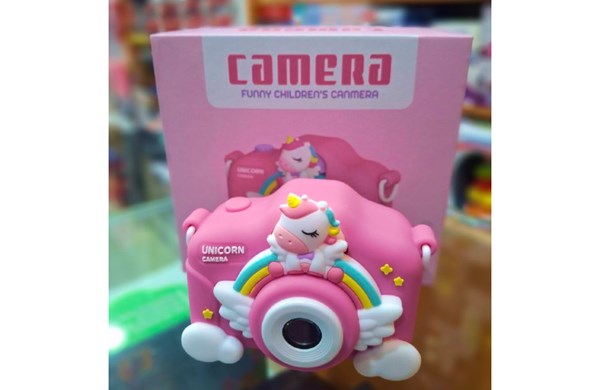 دوربین عکاسی و فیلمبرداری کودک طرح یونیکورن صورتی مدل XL_830_اسباب بازی