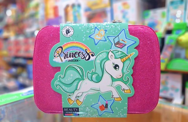 کیف لوازم آرایشی طرح یونیکورن رنگ سرخابی مدل Beauty Make-up B160_اسباب بازی