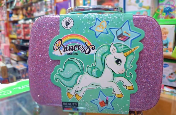 کیف لوازم آرایشی طرح یونیکورن رنگ بنفش مدل Beauty Make-up B160_اسباب بازی