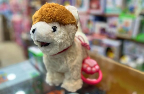 عروسک رباتیک هاپو پشمالو سخنگو و موزیکال با دسته ی کنترلی مدل Electric Singing Dog Toys 968_اسباب بازی