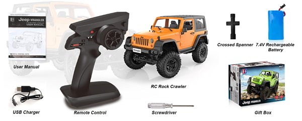 ماشین کنترلی جیپ آفرود مقیاس 1:14 مدل Jeep Wrangler DOUBLE E_اسباب بازی