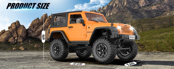 ماشین کنترلی جیپ آفرود مقیاس 1:14 مدل Jeep Wrangler DOUBLE E_اسباب بازی