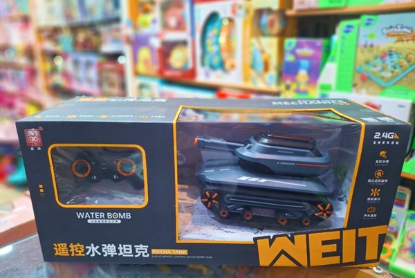 تانک کنترلی شارژی موزیکال با قابلیت پرتاپ تیر ژله ای کد 6615_اسباب بازی