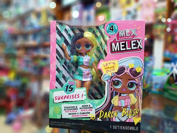 عروسک سورپرایزی MELEX مدل Darcy Blush با 15 سورپرایز کد 881_اسباب بازی