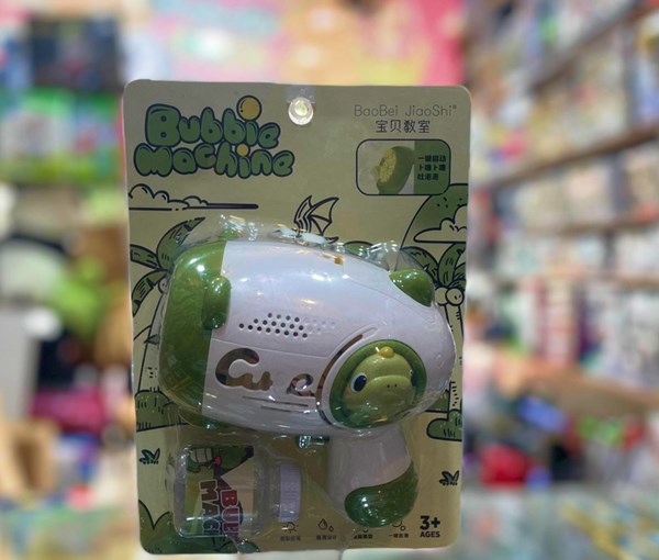 تفنگ اسباب بازی حباب ساز چراغ دار طرح دایناسور مدل 735_اسباب بازی