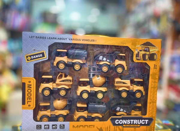 ماشین های اسباب بازی ساختمان سازی مجموعه 8 عددی مدل CONSTRUCT 168_اسباب بازی