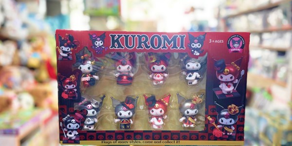 اکشن فیگور کرومی 7 سانتی مجموعه 8 عددی مدل YH1014 Kuromi_اسباب بازی