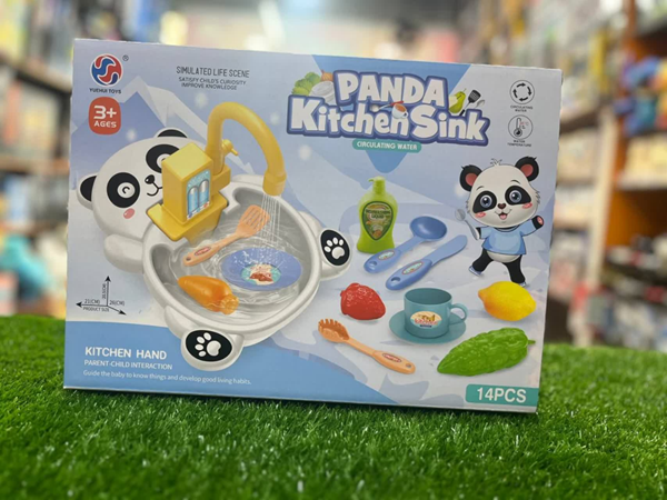 اسباب بازی سینک ظرفشویی طرح پاندا 14 قطعه مدل 2016