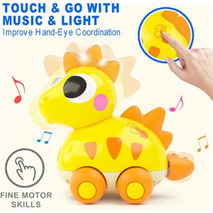 دایناسور موزیکال هولی تویز نارنجی Hola Toys 6110_اسباب بازی