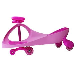 سه چرخه لوپ کار چرخ ژله ای چراغدار صورتی صورتی LOOPCAR-اسباب بازی