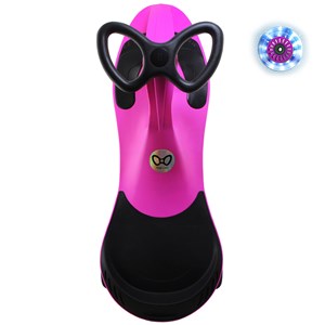 سه چرخه لوپ کار چرخ ژله ای چراغدار سرخابی مشکی LOOPCAR-اسباب بازی