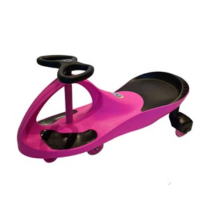 سه چرخه لوپ کار چرخ ژله ای چراغدار سرخابی مشکی LOOPCAR-اسباب بازی