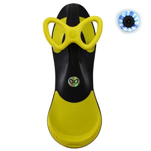 سه چرخه لوپ کار چرخ ژله ای چراغدار مشکی زرد LOOPCAR-اسباب بازی