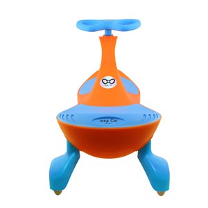 سه چرخه لوپ کار چرخ ژله ای چراغدار نارنجی آبی LOOPCAR-اسباب بازی