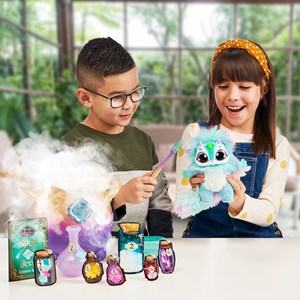 مجیک میکسیز دیگ جادویی با عروسک رباتیک سورپرایزی آبی Magic Mixies_اسباب بازی