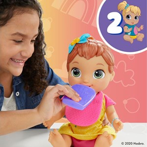 عروسک رباتیک بیبی الایو هَپی مدل Hasbro Baby Alive Baby Grows Up Doll Transformation_اسباب بازی