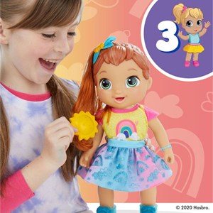 عروسک رباتیک بیبی الایو هَپی مدل Hasbro Baby Alive Baby Grows Up Doll Transformation_اسباب بازی