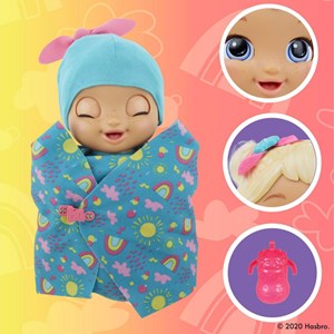 عروسک رباتیک بیبی الایو هَپی مدل Hasbro Baby Alive Baby Grows Up Doll Transformation_اسباب بازی