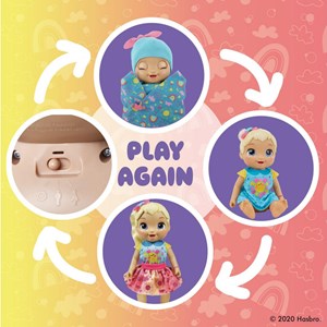 عروسک رباتیک بیبی الایو هَپی مدل Hasbro Baby Alive Baby Grows Up Doll Transformation_اسباب بازی