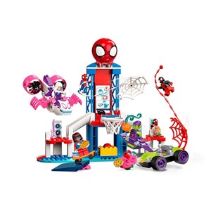 لگو مارول محله اسپایدرمن 155 قطعه مدل Spider-Man Webquarters Hangout - 10784 Building Kit_اسباب بازی