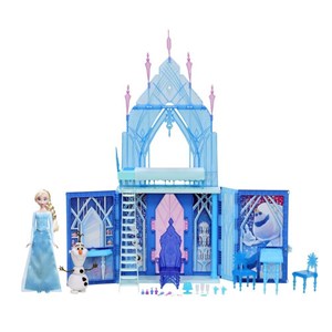قصر یخی دیزنی تاشو فروزن 2 به همراه پرنسس السا مدل Hasbro - Disney Princess Frozen - Elsa's Fold and Go Ice Palace with Princess Elsa and Olaf_اسباب بازی