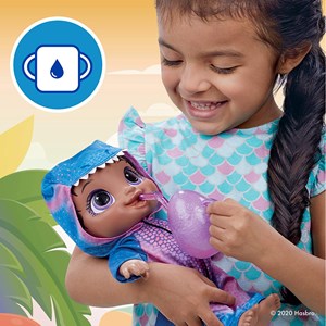 عروسک بیبی الایو با لباس بنفش مدل Hasbro - Baby Alive - Dino Cutie - Tyrannosaurus_اسباب بازی