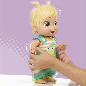 عروسک رباتیک بیبی الایو مدل Baby Alive Baby Gotta Bounce Doll, Frog Outfit_اسباب بازی