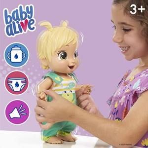 عروسک رباتیک بیبی الایو مدل Baby Alive Baby Gotta Bounce Doll, Frog Outfit_اسباب بازی