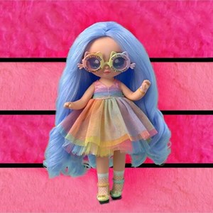 عروسک نانانا سورپرایز گربه رنگین کمانی Na! Na! Na! Surprise سری Big Surprise مدل Na Na Na Surprise Rainbow Fashion Cat Kit _اسباب بازی