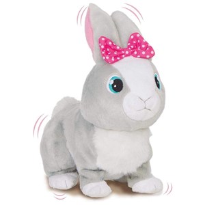 عروسک رباتیک بتسی خرگوش باهوش با پاپیون صورتی مدل IMC Toys Club Petz 95861 Betsy - Grey_اسباب بازی