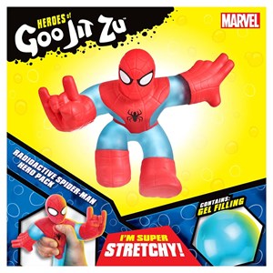 عروسک فشاری گو جیت زو اسپایدرمن مدل Moose - Goo Jit Zu - Marvel Hero Pack - Radio Active Spider Man_اسباب بازی