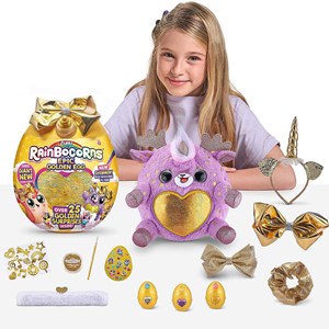 عروسک سورپرایزی رینبوکورنز RainBocoRns سری Epic Golden Egg مدل Zuru - Rainbocorns - Epic Golden Egg - Deery Queen_اسباب بازی