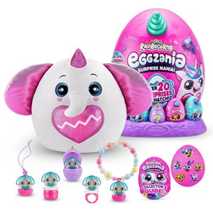 عروسک سورپرایزی رینبوکورنز RainBocoRns سری Eggzania با شاخ آبی مدل Zuru - Rainbocorns - Eggzania Surprise Mania Blue_اسباب بازی