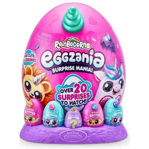 عروسک سورپرایزی رینبوکورنز RainBocoRns سری Eggzania با شاخ آبی مدل Zuru - Rainbocorns - Eggzania Surprise Mania Blue_اسباب بازی